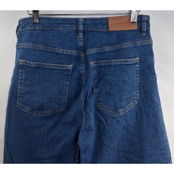 &DENIM Baggy High Waist Culotte Jeans Frayed Hem Size 29 Grunge Punk Skater - Picture 8 of 14